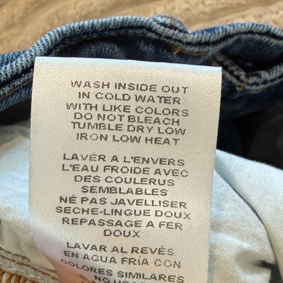 Good American Straight Leg Blue Jeans in Light Indigo Size 4/27 - Picture 8 of 9